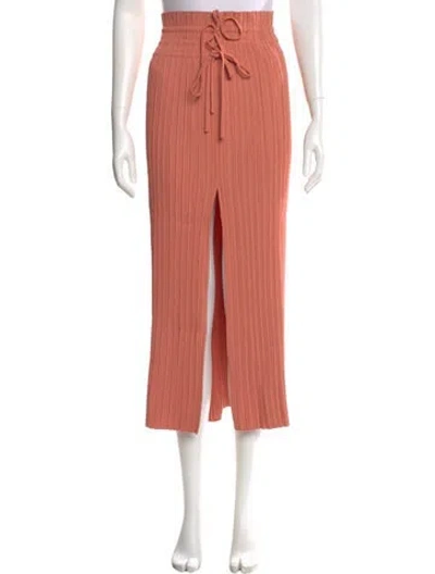 Pre-owned A.l.c Midi Length Skirt In Orange