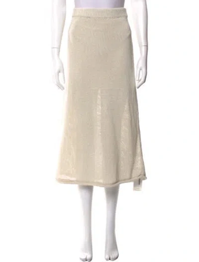 Pre-owned A.l.c Midi Length Skirt W/ Tags In Neutrals