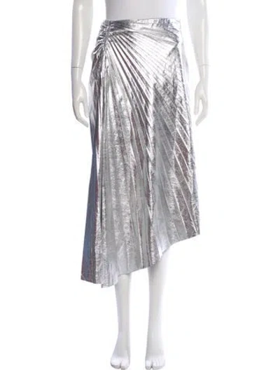 Pre-owned A.l.c Midi Length Skirt W/ Tags In Silver