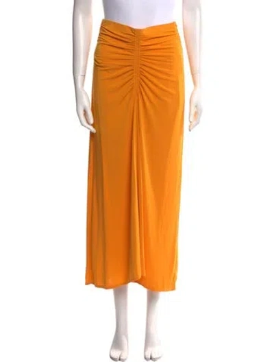 Pre-owned A.l.c Midi Skirt In Yellow