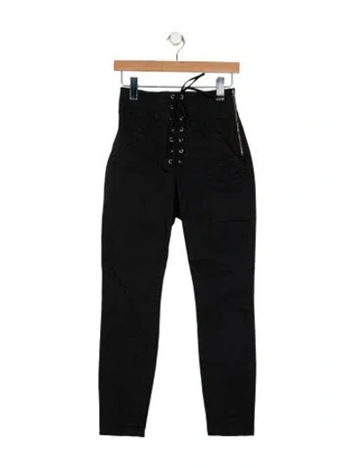 Pre-owned A.l.c Mid-rise Skinny Leg Jeans In Black