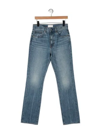 Pre-owned A.l.c Mid-rise Straight Leg Jeans In Blue