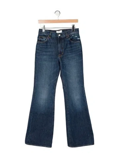 Pre-owned A.l.c Mid-rise Wide Leg Jeans In Blue