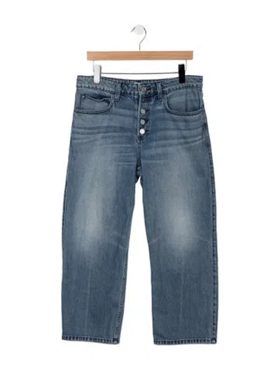 Pre-owned A.l.c Mid-rise Wide Leg Jeans In Blue