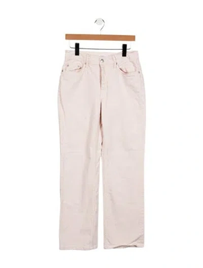 Pre-owned A.l.c Mid-rise Wide Leg Jeans In Pink