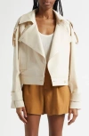 A.l.c Miles Oversized Stretch Cotton Jacket In Light Lime