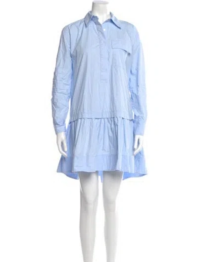 Pre-owned A.l.c Mini Dress In Blue