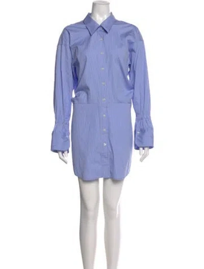 Pre-owned A.l.c Mini Dress In Blue