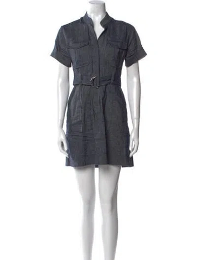 Pre-owned A.l.c Mini Dress In Blue