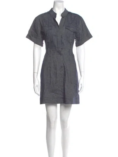 Pre-owned A.l.c Mini Dress In Blue