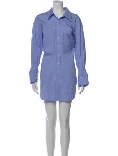 Pre-owned A.l.c Mini Dress In Blue