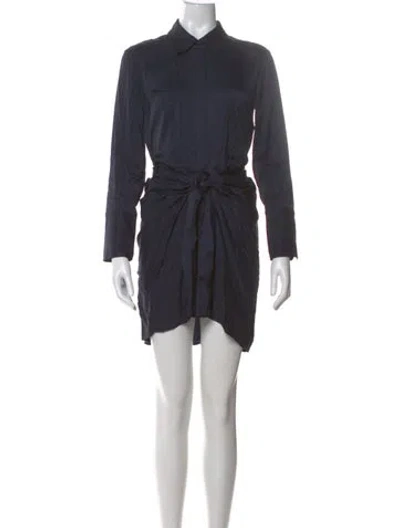 Pre-owned A.l.c Mini Dress In Blue