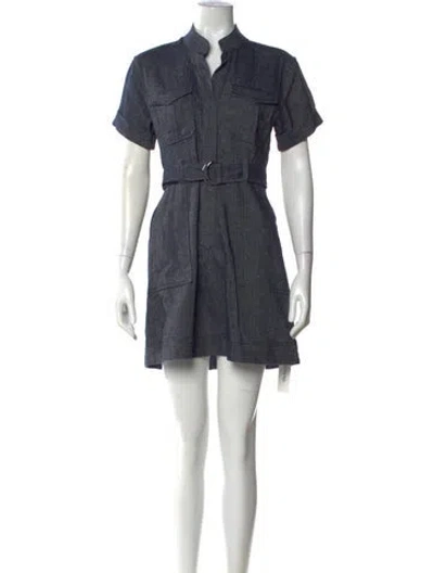 Pre-owned A.l.c Mini Dress In Blue