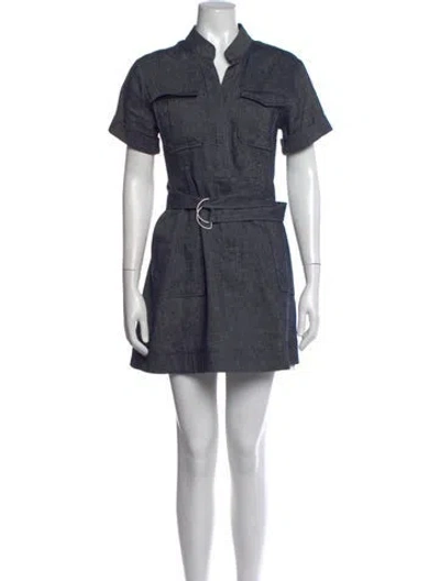 Pre-owned A.l.c Mini Dress In Blue