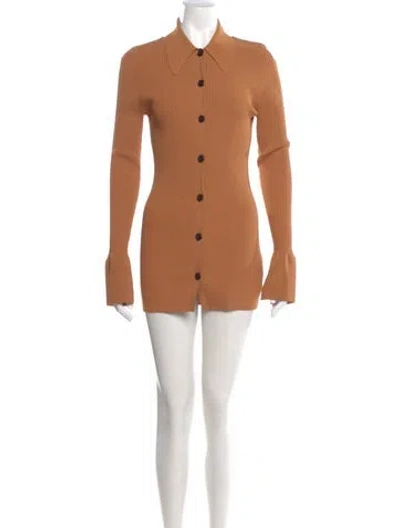 Pre-owned A.l.c Mini Dress In Brown