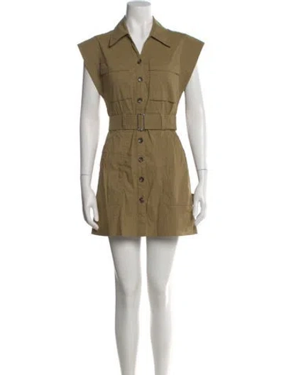 Pre-owned A.l.c Mini Dress In Brown