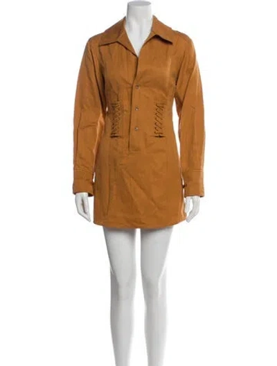 Pre-owned A.l.c Mini Dress In Neutral