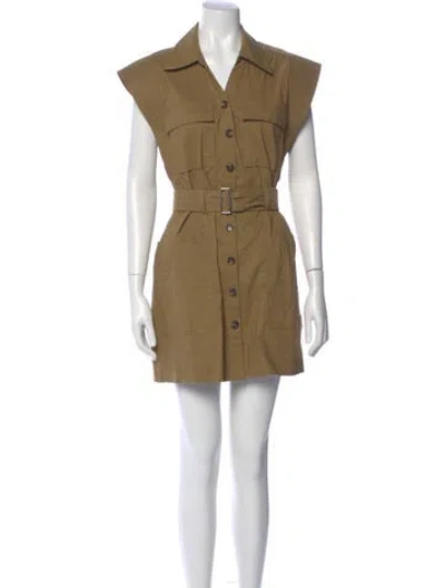 Pre-owned A.l.c Mini Dress In Neutral