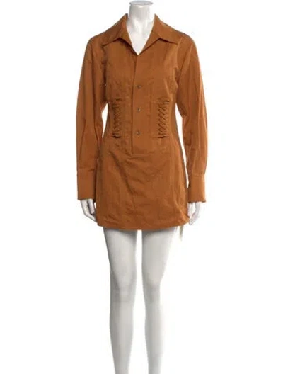 Pre-owned A.l.c Mini Dress In Neutral