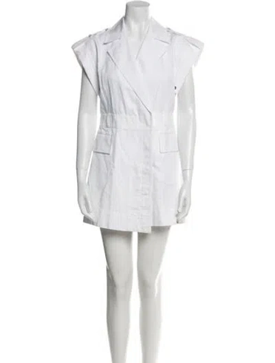 Pre-owned A.l.c Mini Dress In Neutral