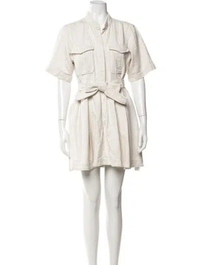 Pre-owned A.l.c Mini Dress In Neutral