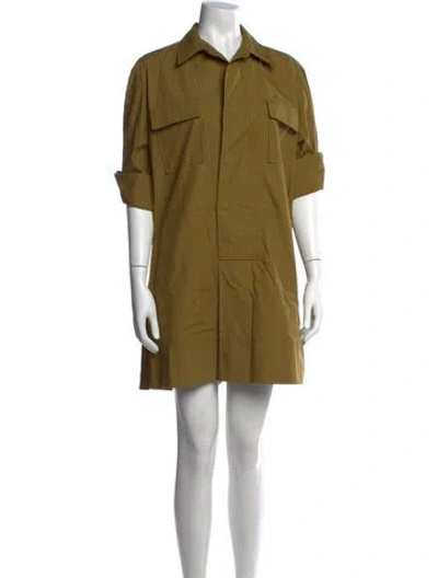 Pre-owned A.l.c Mini Dress In Neutrals