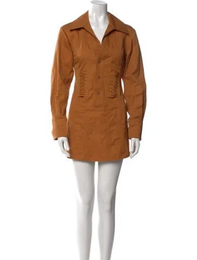 Pre-owned A.l.c Mini Dress In Orange