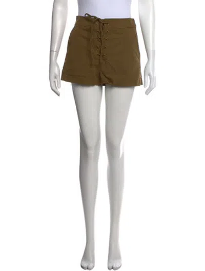 Pre-owned A.l.c Mini Shorts In Green