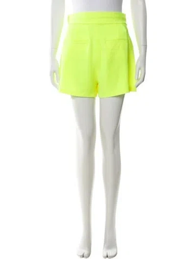 Pre-owned A.l.c Mini Shorts In Yellow