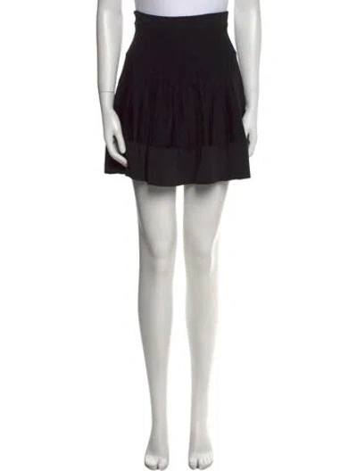 Pre-owned A.l.c Mini Skirt In Black