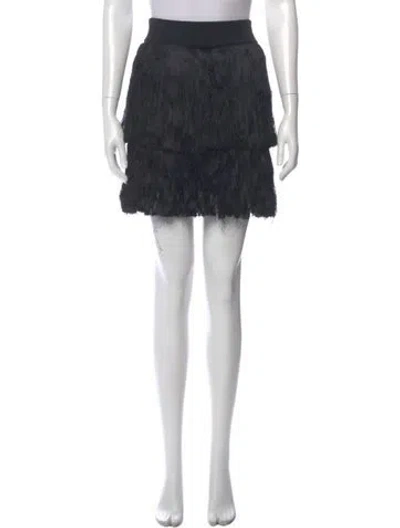Pre-owned A.l.c Mini Skirt In Black