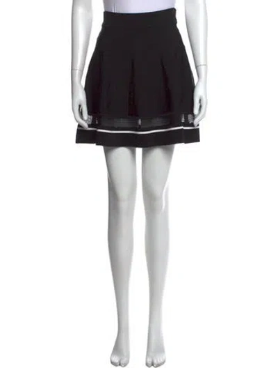 Pre-owned A.l.c Mini Skirt In Black