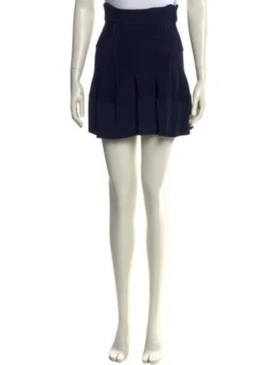 Pre-owned A.l.c Mini Skirt In Blue