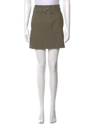Pre-owned A.l.c Mini Skirt In Green