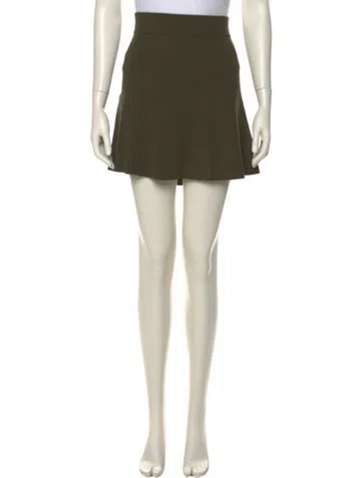 Pre-owned A.l.c Mini Skirt In Green