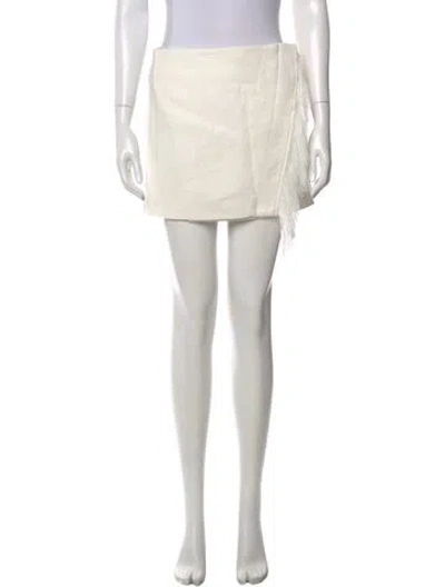 Pre-owned A.l.c Mini Skirt In Neutral
