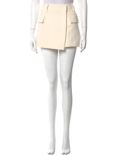 Pre-owned A.l.c Mini Skirt In Neutral