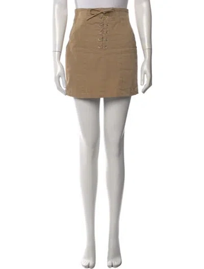 Pre-owned A.l.c Mini Skirt In Neutral
