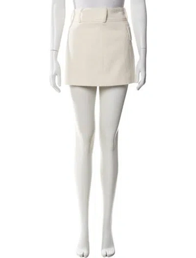 Pre-owned A.l.c Mini Skirt In Neutral