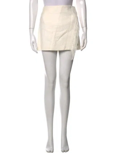 Pre-owned A.l.c Mini Skirt In Neutrals