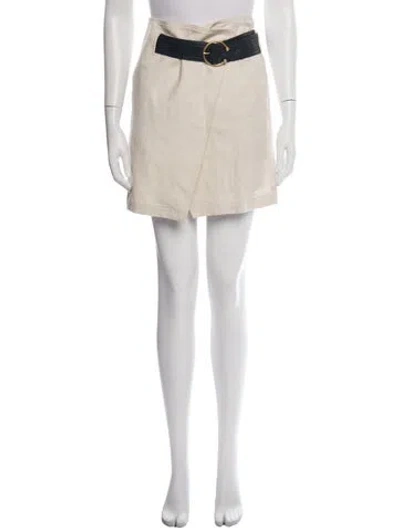 Pre-owned A.l.c Mini Skirt In Neutrals