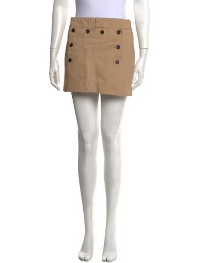 Pre-owned A.l.c Mini Skirt In Neutrals