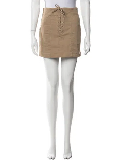 Pre-owned A.l.c Mini Skirt In Neutrals