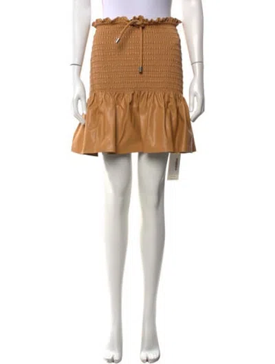 Pre-owned A.l.c Mini Skirt In Neutrals
