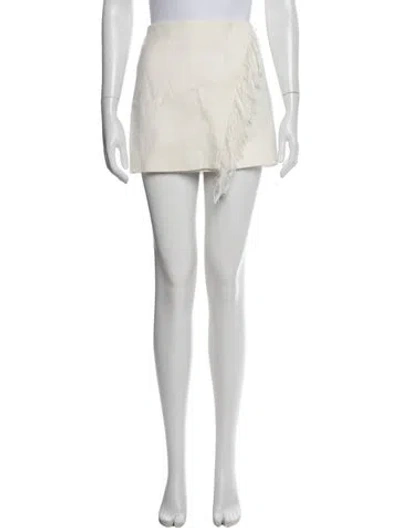 Pre-owned A.l.c Mini Skirt In White