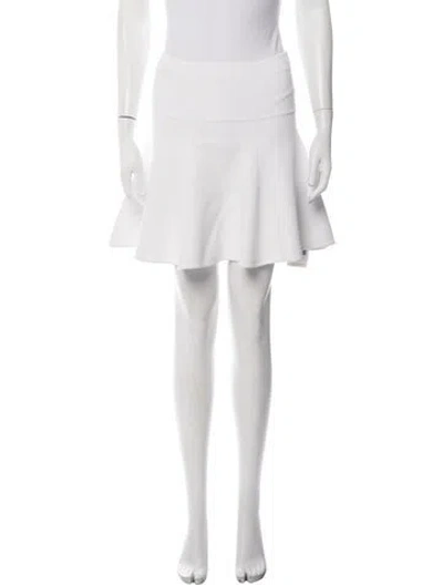 Pre-owned A.l.c Mini Skirt In White