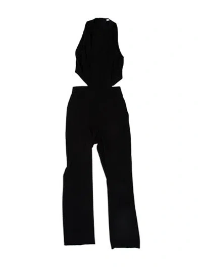 Pre-owned A.l.c Mock Neck Jumpsuit In Black
