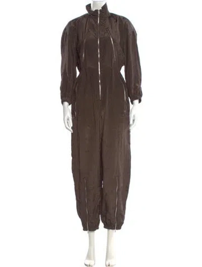 Pre-owned A.l.c Mock Neck Jumpsuit W/ Tags In Brown