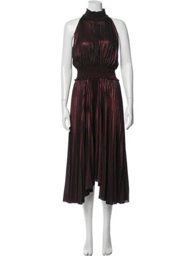 Pre-owned A.l.c Mock Neck Long Dress In Black
