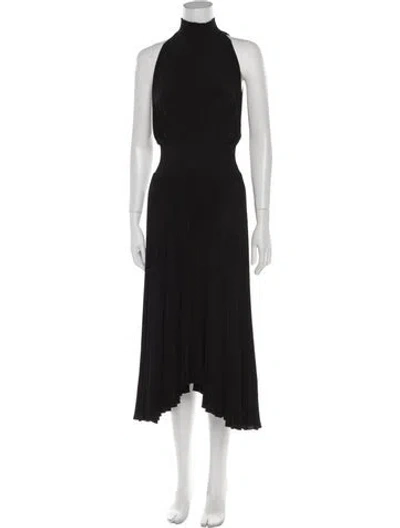 Pre-owned A.l.c Mock Neck Long Dress In Black